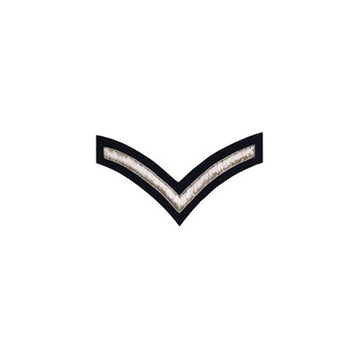 imperial-highland-supplies-1-stripe-chevron-badge-silver-bullion-on-dark-blue